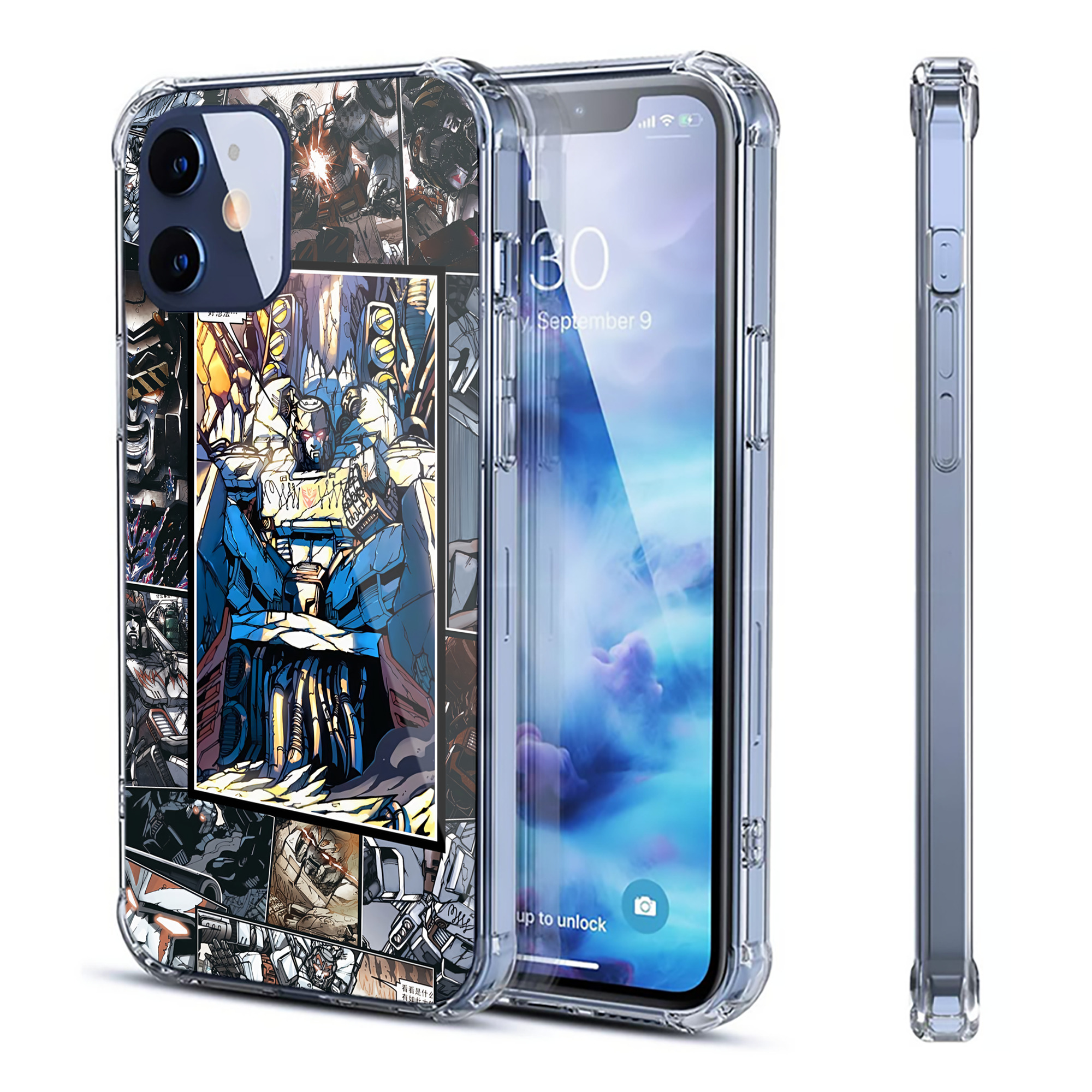 （画像用） Transformers トランスフォーマー 【iPhone 12シリーズ対応】透明スマホケース（クリアソフトケース）